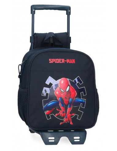 44420T1 ADAPT. BACKPACK  25CM.W/TROLLEY  SPIDERMAN ATTACK